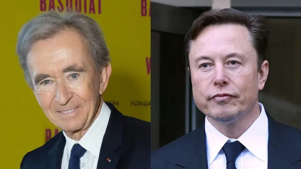 LVMH es casi más valiosa que Tesla, mientras la brecha de riqueza se amplía entre Arnault y Musk