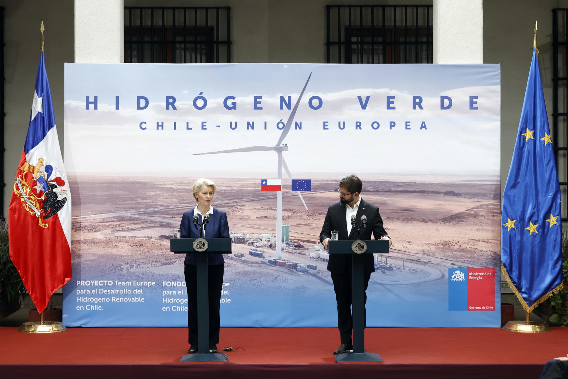 CE da un fondo de más de 200 millones a Chile para desarrollar hidrogeno verde