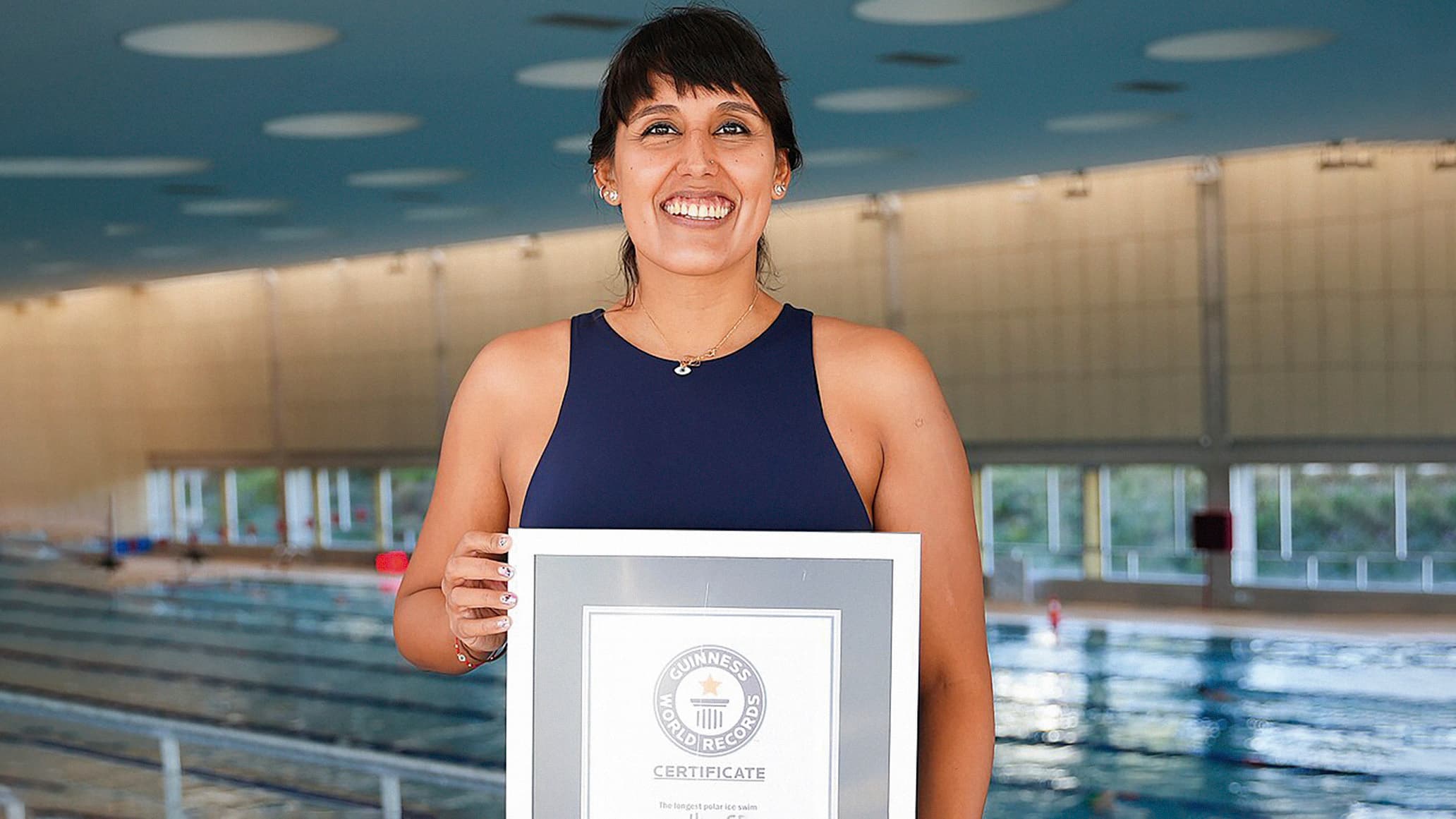 Bárbara Hernández, Nadadora de aguas gélidas
