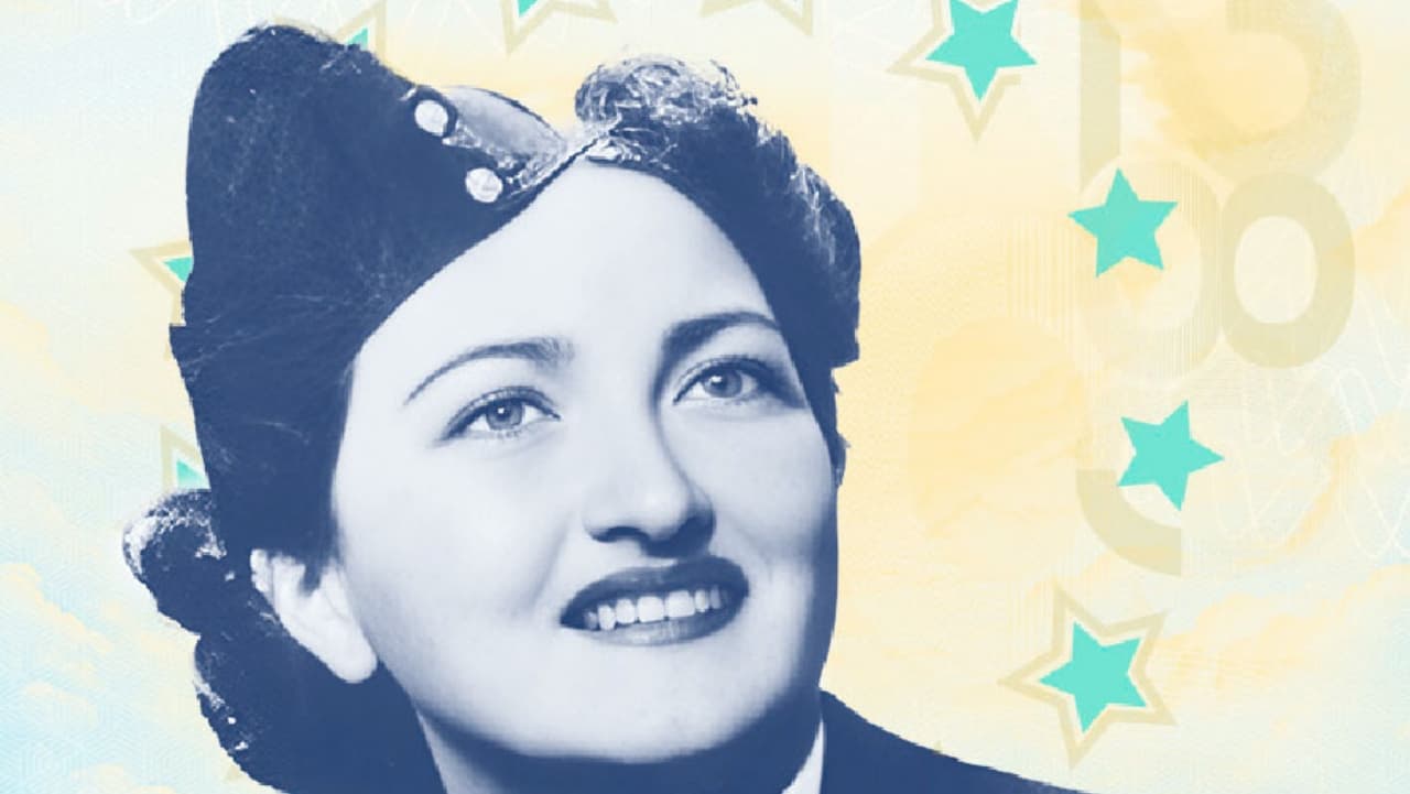 billete conmemorativo Margot Duhalde