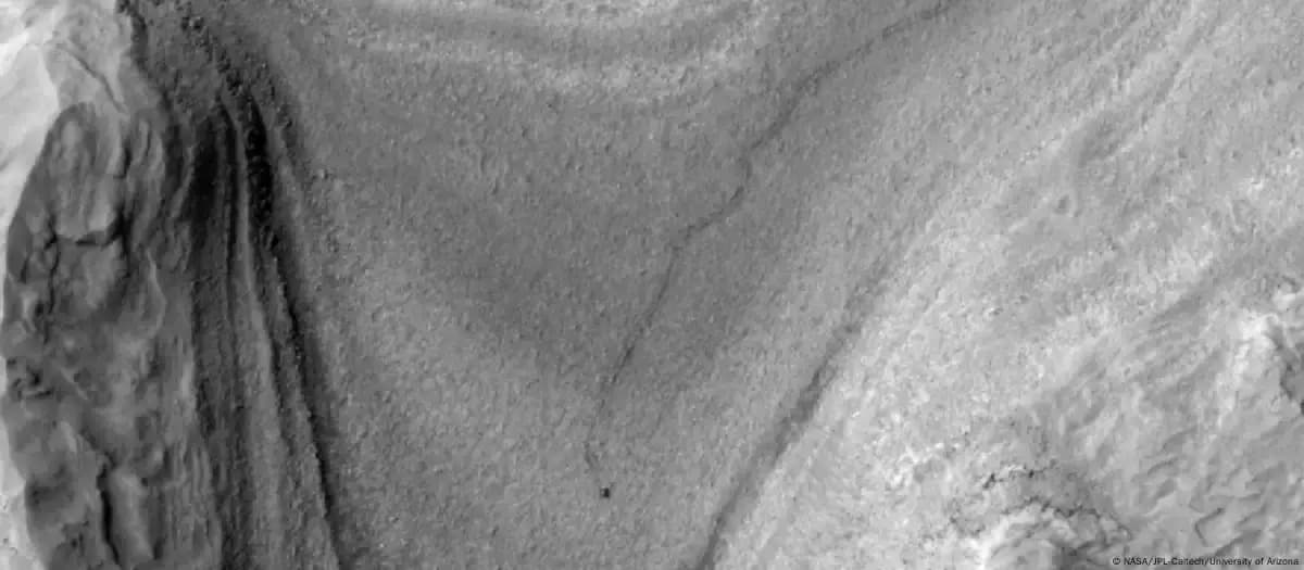 NASA revela imagen aérea que muestra recorrido del Curiosity