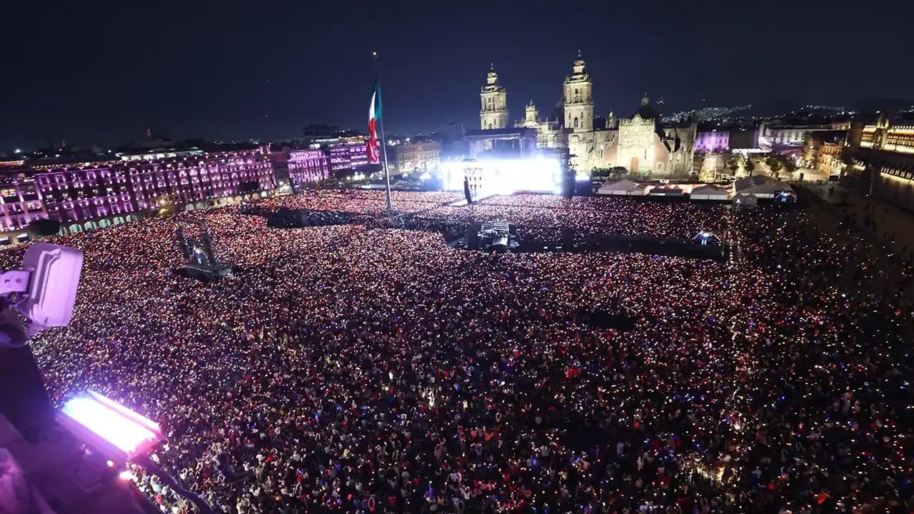Shakira rompe récord en México con más de 400.000 asistentes en concierto gratuito