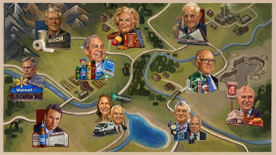 Las 54 familias más ricas de Estados Unidos: desde los Walton hasta los Rockefeller