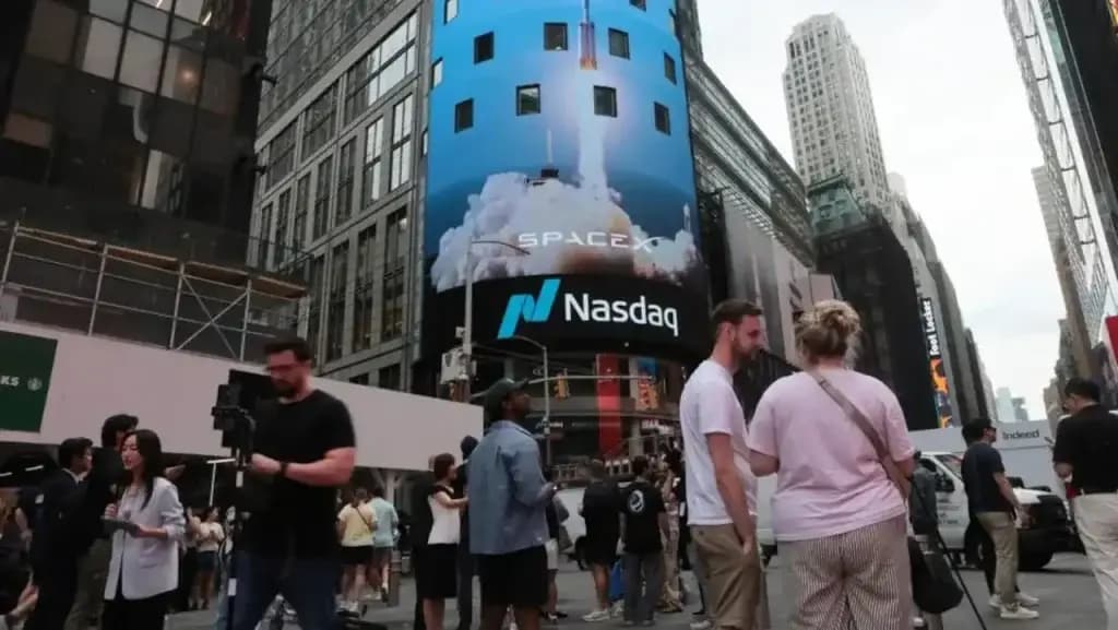 El debut público de SpaceX marca el fin de la era de los ‘Siete Magníficos’ tecnológicos