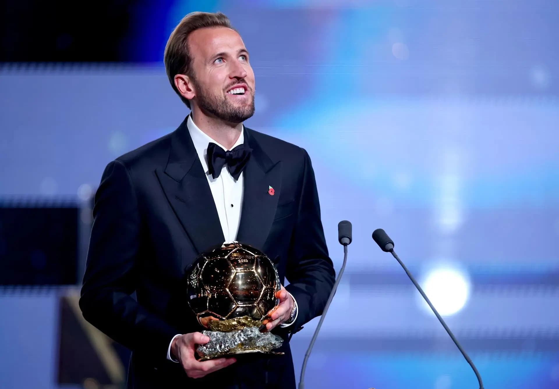 Con 73 goles, Harry Kane conquista el Balón de Oro y supera a Mbappé y Lamine Yamal
